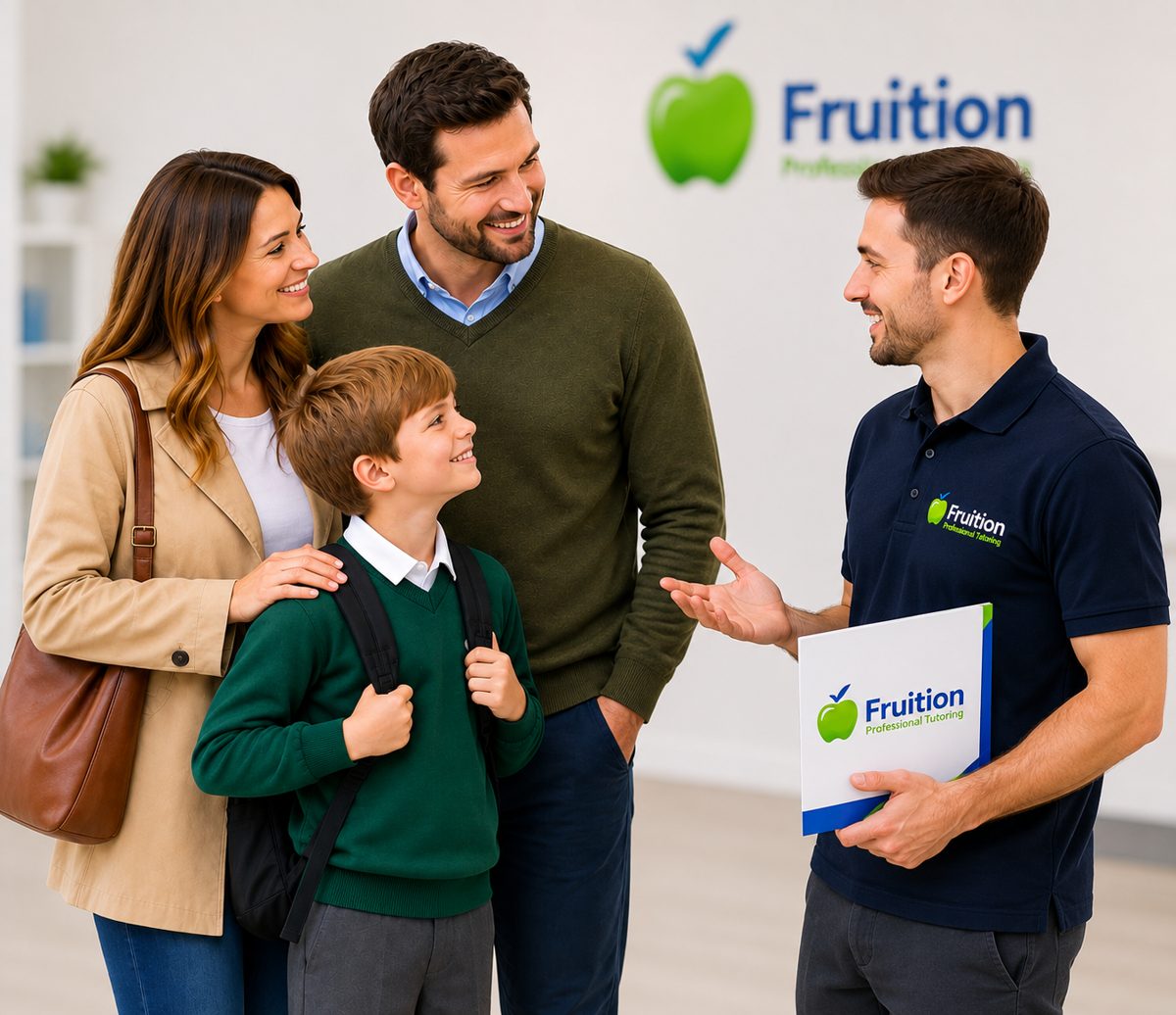 Fruition tutor talking with a family